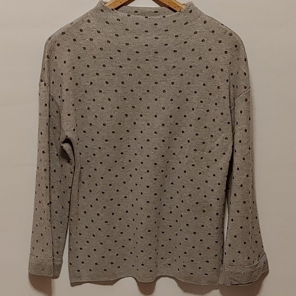 Attractive Tribal Jeans Polka dot Funnel Neck Sweater BNWT